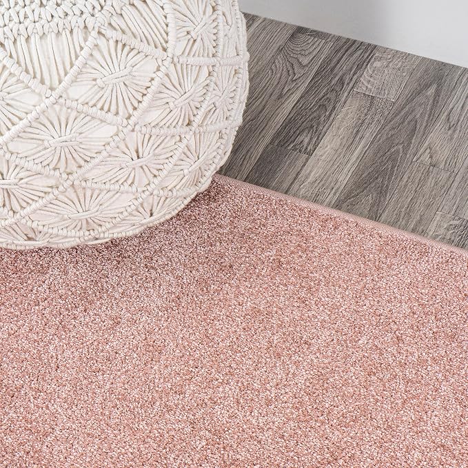 Eyely UES100P-6SQ Supersoft Haze Solid Low-Pile Indoor Area Rug, Minimalist - Image 3