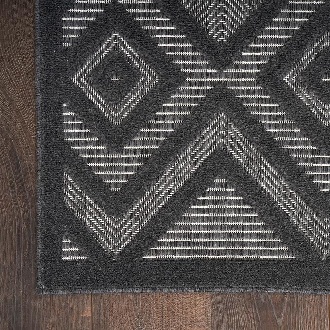 Nourison Home Versatile Charcoal Black 4' x 6' Area Rug - Image 7