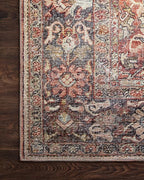 Loloi Layla Collection LAY-02 Spice/Marine 9'-0" x 12'-0" .13" Thick Area Rug - Image 8