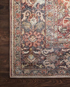 Loloi Layla Collection LAY-02 Spice/Marine 2'-6" x 9'-6" .13" Thick Runner Rug - Image 5
