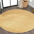 Eyely UES100B-8R Supersoft Haze Solid Low-Pile Indoor Area Rug, Minimalist by eyely