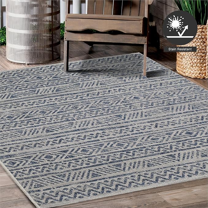 FH Home Flat Woven Outdoor Rug - Image 7