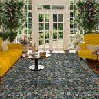 DUKINO 6x9 Rugs for Living Room, Vintage Washable Rug - Image 9