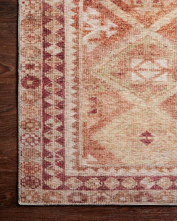 Loloi Layla Collection LAY-16 Natural/Spice 2'-0" x 5'-0" .13" Thick Accent Rug - Image 7