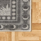 Ambesonne Sun and Moon Decorative Rug, Bohemian Artwork Design of Crescent - Image 2