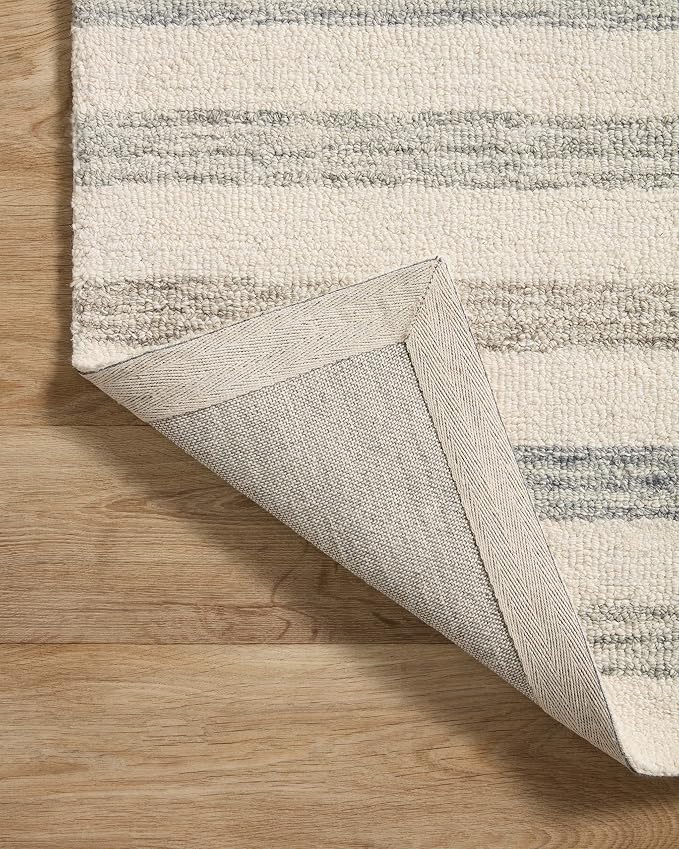 Loloi Chris Loves Julia Chris Collection CHR-05 Ivory/Slate 9'-3" x 13' - Image 9