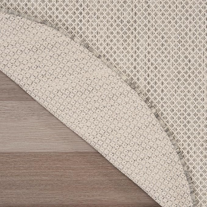 Nourison Home Courtyard Ivory Silver 6' x Round Area Rug - Image 10
