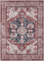 Turkish Rug. Washable Vintage Oriental Antique Inspired Traditional Doormat - Image 9