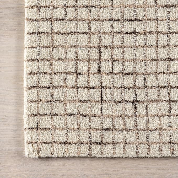 Rugs USA Melrose Cream, Wool & Cotton, Soft and Cozy, High Traffic, Stain - Image 4