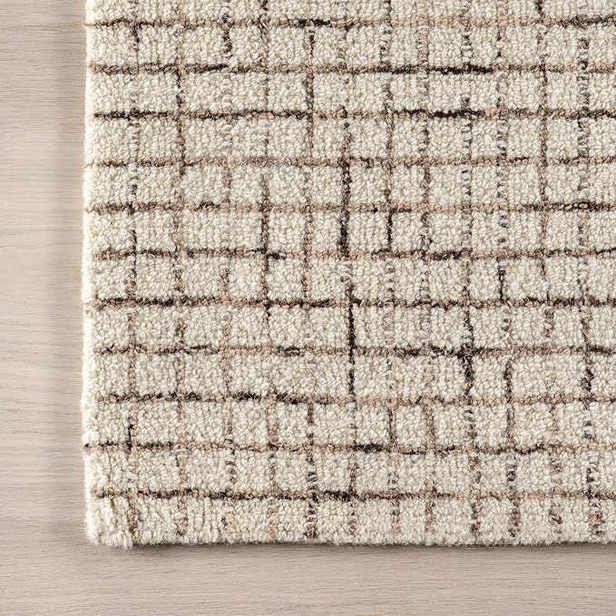 Rugs USA Melrose Cream, Wool & Cotton, Soft and Cozy, High Traffic, Stain - Image 4