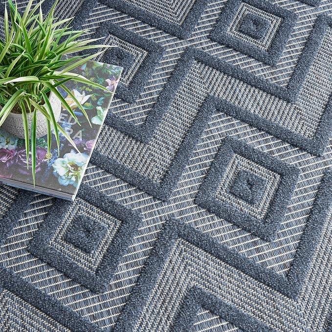 Nourison Home Versatile Navy Blue 7' x 10' Area Rug - Image 8