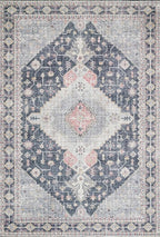 Loloi II Skye Collection SKY-02 Charcoal/Multi 5'-0" x 7'-6" Area Rug - Image 3