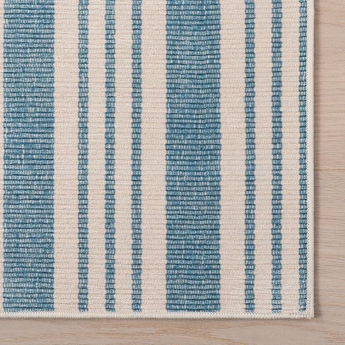 Dash & Albert Talos Blue Machine Washable Rug, 2 X 3 Feet - Image 7