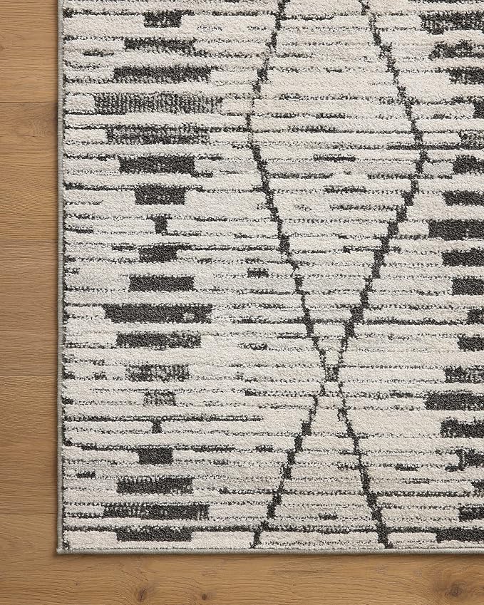 Loloi Kamala Collection KAM-02 Charcoal/Dove 9'-2" x 13' Area Rug - Image 6