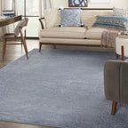 Nourison Home Nourison Essentials Blue Grey 9' x 12' Area Rug by NourisonHome