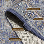 Washable Area Rug 3' x 5 ' Vintage Traditional Persian Mat - Image 6