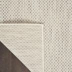 Nourison Home Courtyard Ivory Silver 9' x 12' Area Rug - Image 5