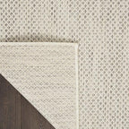 Nourison Home Courtyard Ivory Silver 4' x Square Area Rug - Image 9