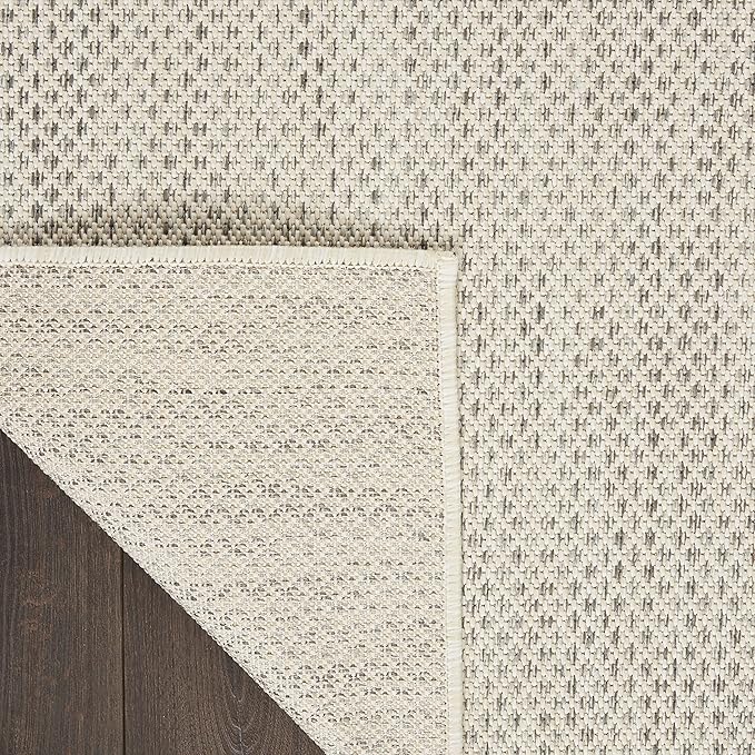 Nourison Home Courtyard Ivory Silver 6' x Square Area Rug - Image 10