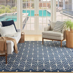 Nourison Home Nourison Essentials Navy Ivory 8' x 10' Area Rug - Image 3