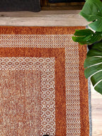 Alfa Rich 4x6 Burnt Orange Washable Area Rugs - Image 6