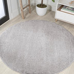 Eyely UES100K-8R Supersoft Haze Solid Low-Pile Indoor Area Rug, Minimalist by eyely