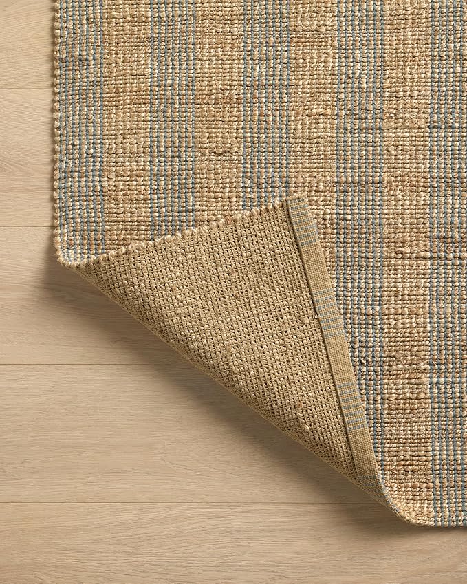 Loloi Chris Loves Julia Judy Collection JUD-04 Natural/Sky 2'-6" x 7'-6" Runner - Image 6