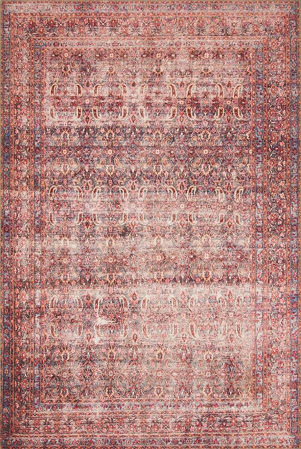 Loloi Loren Collection LQ-05 Eggplant/Crimson 2'-3" x 3'-9" Accent Rug by Loloi