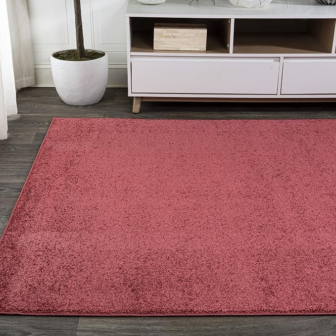 Eyely UES100E-5 Supersoft Haze Solid Low-Pile Indoor Area Rug - Image 4