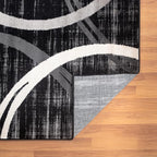 Rugshop Modern Wavy Circles Design Area Rug, Carpet - Image 6