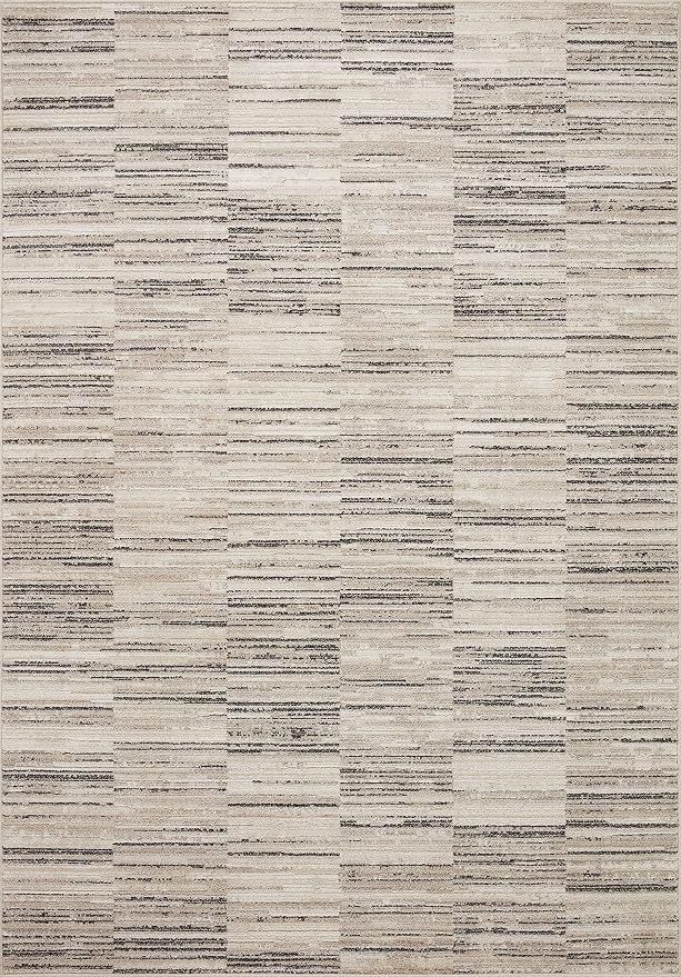 Loloi Darby Collection DAR-01 Charcoal/Sand 2'-7" x 8'-0" Runner Rug - Image 2