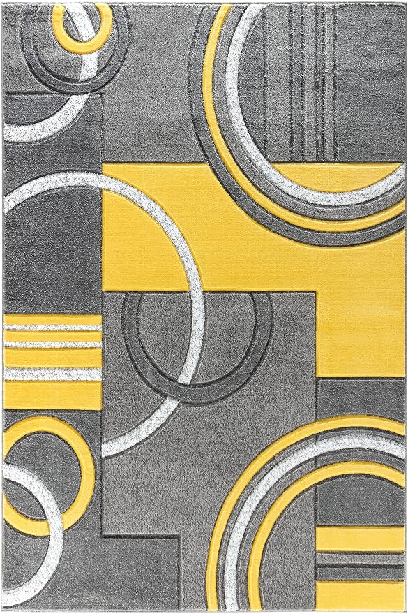GLORY RUGS Area Rug Modern Soft Hand Carved Contemporary Floor Carpet - Image 3