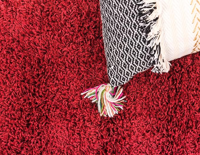 Unique Loom Solid Shag Collection Area Rug - Image 7