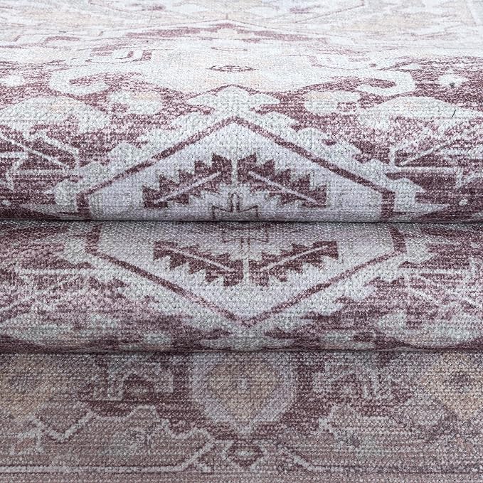 Washable Area Rug. Modern Farmhouse. Vintage. Turkish. Bohemian. Distressed. - Image 7