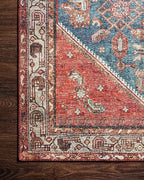 Loloi Layla Collection LAY-10 Marine/Clay 2'-6" x 12'-0" .13" Thick Runner Rug - Image 7
