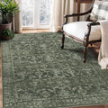 3x5 Washable Area Rugs for Living Room, Vintage Boho Large Rug for Bedroom by HOME
