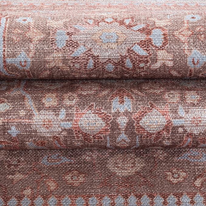 Fame Living Washable Area Rug. Modern Farmhouse. Vintage. Turkish. Bohemian. - Image 8