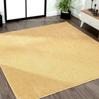 Eyely UES100B-6SQ Supersoft Haze Solid Low-Pile Indoor Area Rug, Minimalist by eyely