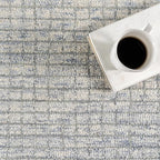 Rugs USA Melrose Light Blue/Ivory, Wool & Cotton, Soft and Cozy, High Traffic - Image 6