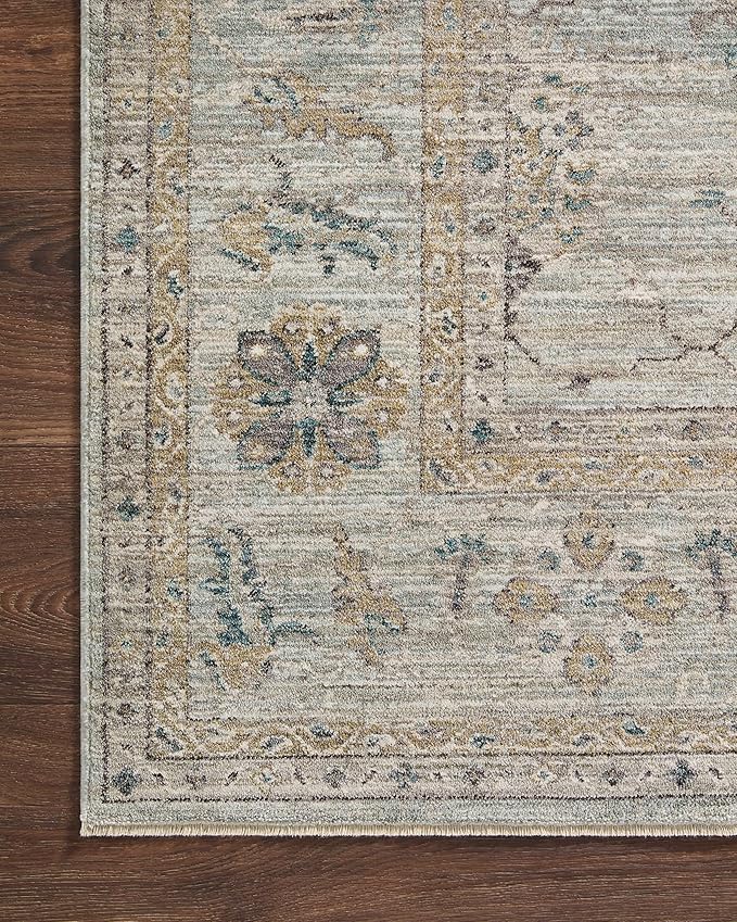 Loloi Magnolia Home by Joanna Gaines Millie Collection MIE-02 Sky/Gold 2'-7" x - Image 6