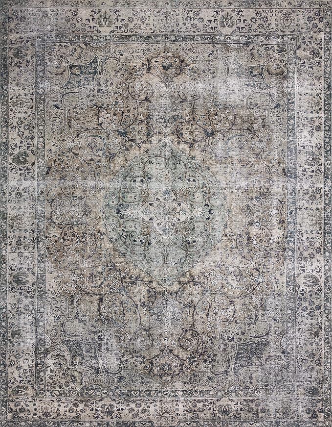Loloi Layla Collection LAY-06 Taupe/Stone 2'-6" x 9'-6" .13" Thick Runner Rug - Image 4