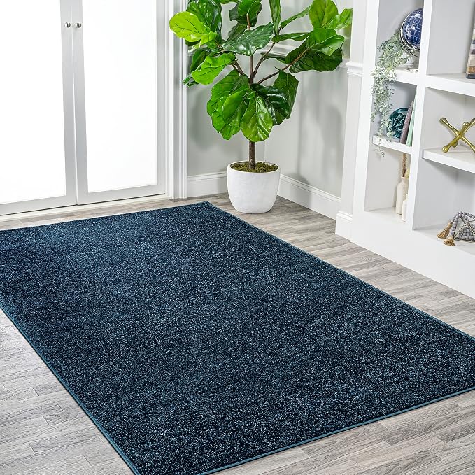 Eyely UES100C-5 Supersoft Haze Solid Low-Pile Indoor Area Rug - Image 6