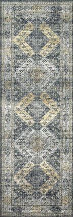 Loloi Skye Collection SKY-09 Graphite/Silver 7' x 9' Oval Area Rug - Image 6