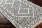 Mark&Day Wool Rugs, 2x8 Nishnabotny Cottage Dark Gray Runner Area Rug, Bedroom - Image 3