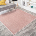 Eyely UES100P-6SQ Supersoft Haze Solid Low-Pile Indoor Area Rug, Minimalist by eyely
