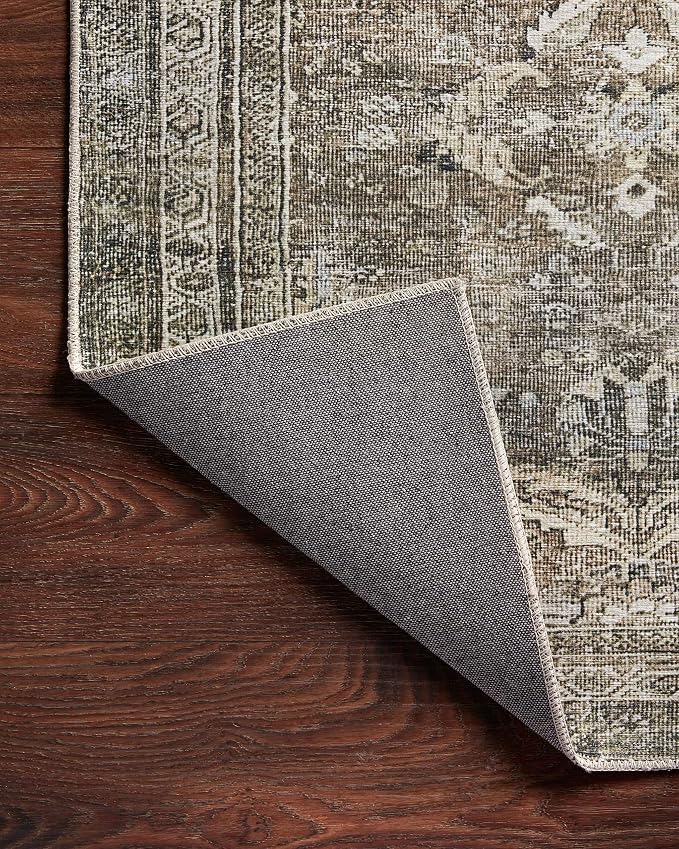 Loloi Layla Collection LAY-13 Antique/Moss 2'-6" x 12'-0" .13" Thick Runner Rug - Image 11