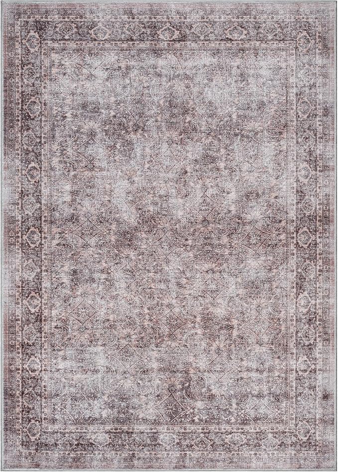 Turkish Rug. Washable Vintage Oriental Antique Inspired Traditional Doormat - Image 9
