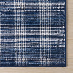 Dash & Albert Denim Plaid Blue Machine Washable Rug, 8.5 X 11.5 Feet - Image 7