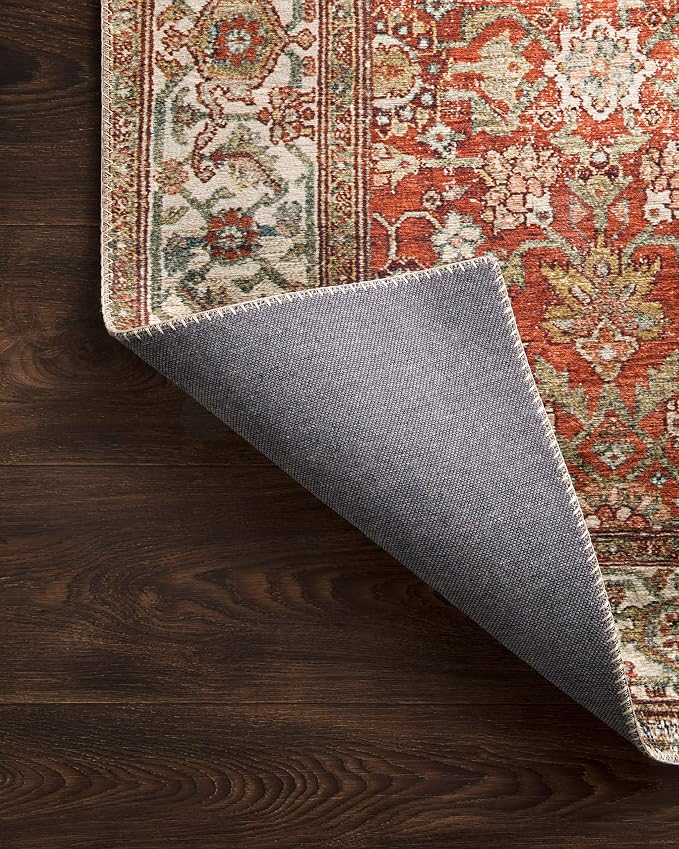 Loloi Layla Collection LAY-05 Ocean/Multi 2'-6" x 7'-6" .13" Thick Runner Rug - Image 7