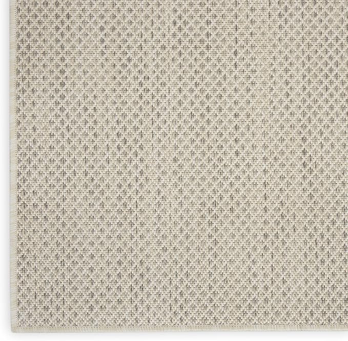 Nourison Home Courtyard Ivory Silver 7' x 10' Area Rug - Image 7